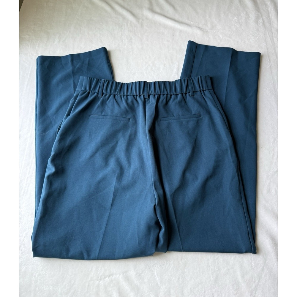Rachel Zoe Turquoise Blue Wide Leg Professional Office Dress Pant Size 10 - Picture 11 of 14